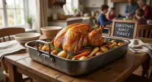 Large family-sized roasting tin under £40 ideal for cooking a Christmas roast turkey
