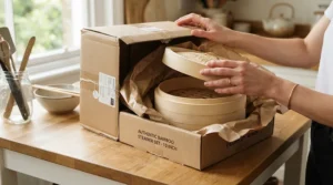 Unboxing the best bamboo steamer as featured in our latest kitchenware review