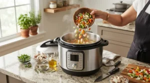 Showing multi-use kitchen appliances by preparing a roast using the best pressure cookers available