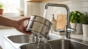 Easy cleaning and maintenance of the best stacked steamer after a hearty evening meal