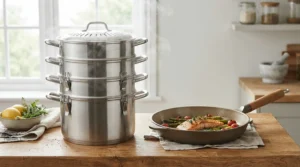 Demonstrating why a best stacked steamer outperforms a single-tier steamer for cooking multiple dishes