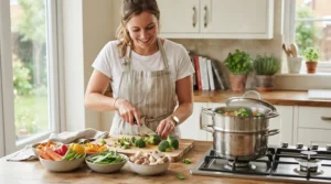 Preparing a wholesome dinner with the help of universal steamer inserts