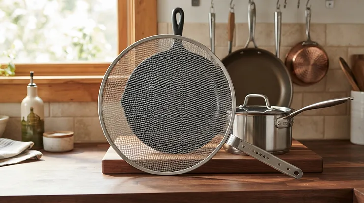 Universal steamer inserts shown alongside various sized cooking pots